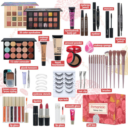 Makeup Set All in One Makeup Kit for Women, Makeup Sets for Teens, Christmas Makeup Gift Set for Teens Girls Women Teenagers, Makeup Kits for Girls Ages 10-12 13-15 14-16 Beginners Make up sets